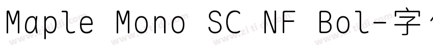 Maple Mono SC NF Bol字体转换